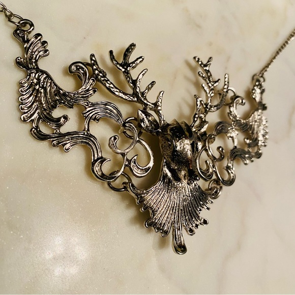 Gothic reindeer necklace 🦌 - Picture 2 of 4